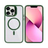 Étui Rixus Classic 03 avec MagSafe pour Apple iPhone 13 Pro Max vert foncé