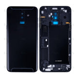 Vitre arrière pour Samsung Galaxy A6 2018 A600F avec objectif noir OEM