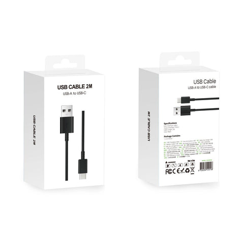 Câble de données US4002M USB-A vers USB-C 200 cm noir