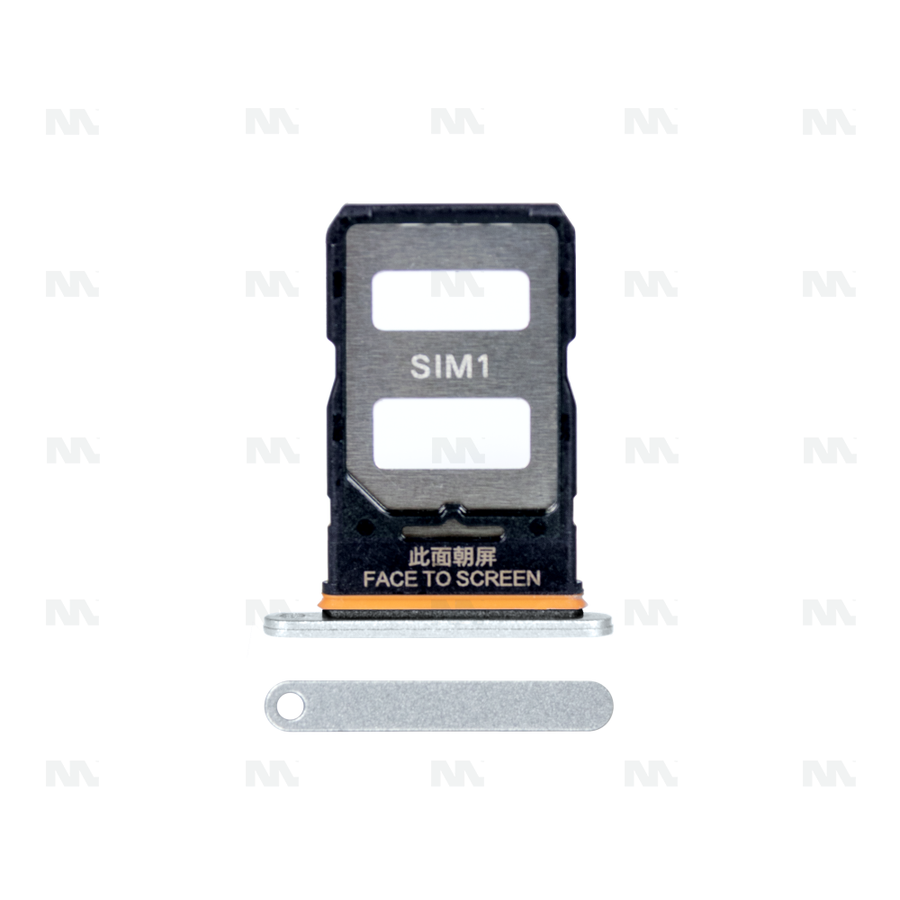Support pour carte SIM pour Xiaomi Redmi Note 13 Pro Plus 5G – blanc – OEM