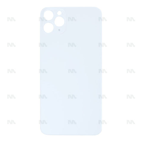 Vitre Arrière pour Apple iPhone 11 Pro Max, cadre de caméra agrandi – Argent – Compatible
