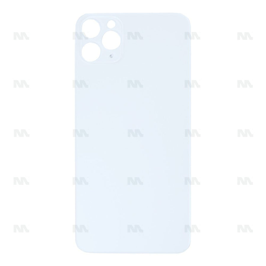 Vitre Arrière pour Apple iPhone 11 Pro Max, cadre de caméra agrandi – Argent – Compatible