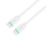 Câble Rixus RX2016 pour synchronisation des données et recharge rapide USB-C vers USB-C, 2 m