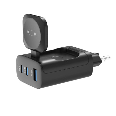 Bloc de recharge Rixus RXHC40 43 W pour Apple iWatch, iPhone, Airpods Noir