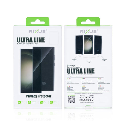 Verre trempé Rixus Privacy Ultra Line pour Samsung Galaxy S25 Ultra