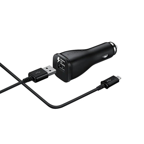 Chargeur rapide pour voiture Samsung EP-LN915UBEGWW avec câble USB C - Noir