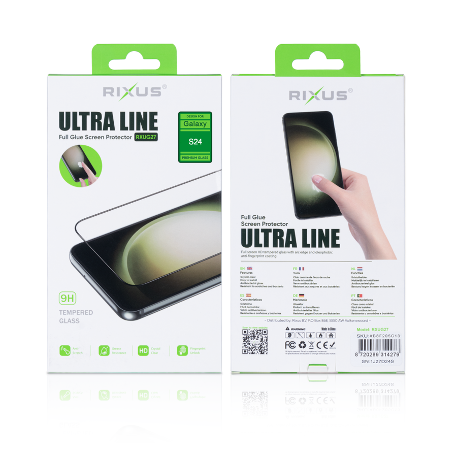 Verre trempé Rixus Clear HD Ultra Line pour Samsung Galaxy S20 Plus