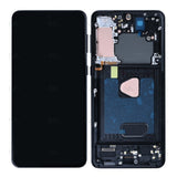 Chassis + Ecran OLED + Vitre pour Samsung Galaxy S21 Plus 5G G996B - Phantom Black