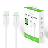 Câble de synchronisation des données et de recharge rapide Rixus RX2023 – 2 m – Blanc