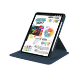 Étui de protection en cuir PU pour iPad Air, Air 2 9,7 pouces, bleu foncé