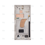 Chassis + Ecran Officiel Service Pack + Vitre pour Samsung Galaxy S23 Ultra S918B - Crème
