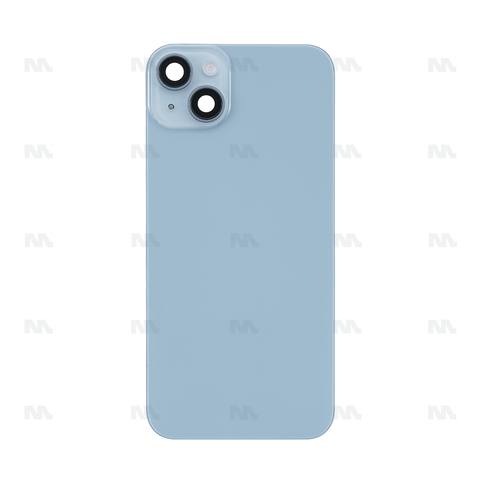 Vitre Arrière sans NFC pour Apple iPhone 14 Plus, cadre d'appareil photo agrandi Bleu Compatible