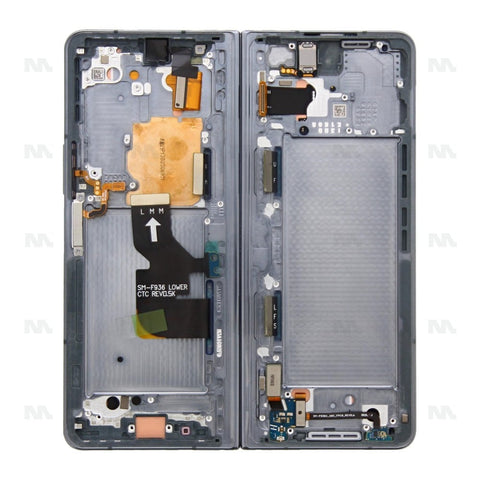 Chassis + Ecran LCD complet pour Samsung Galaxy Z Fold4 (SM-F936B) (GH82-29462B / GH82-29463B / GH82-29461B) - Grey / Green