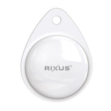 Tracker certifié Apple MFi Rixus Rix Tag Compatible avec Apple Find My (iOS uniquement) Blanc