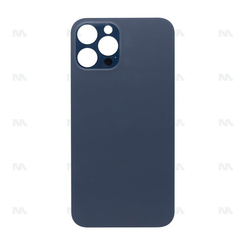 Vitre Arrière avec bloc complet pour Apple iPhone 12 Pro Max, cadre de caméra agrandi Pacific Blue Compatible