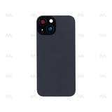 Vitre Arrière sans NFC, cadre de caméra agrandi pour Apple iPhone 15 - Noir - Compatible