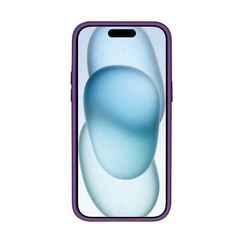 Étui Rixus Classic 03 avec MagSafe pour Apple iPhone 15 violet foncé