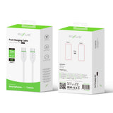Câble Rixus RX2017 pour synchronisation des données et recharge rapide USB-C vers USB-C 3 m