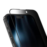 Verre trempé Rixus Privacy Full Curved Edge pour Apple iPhone 17