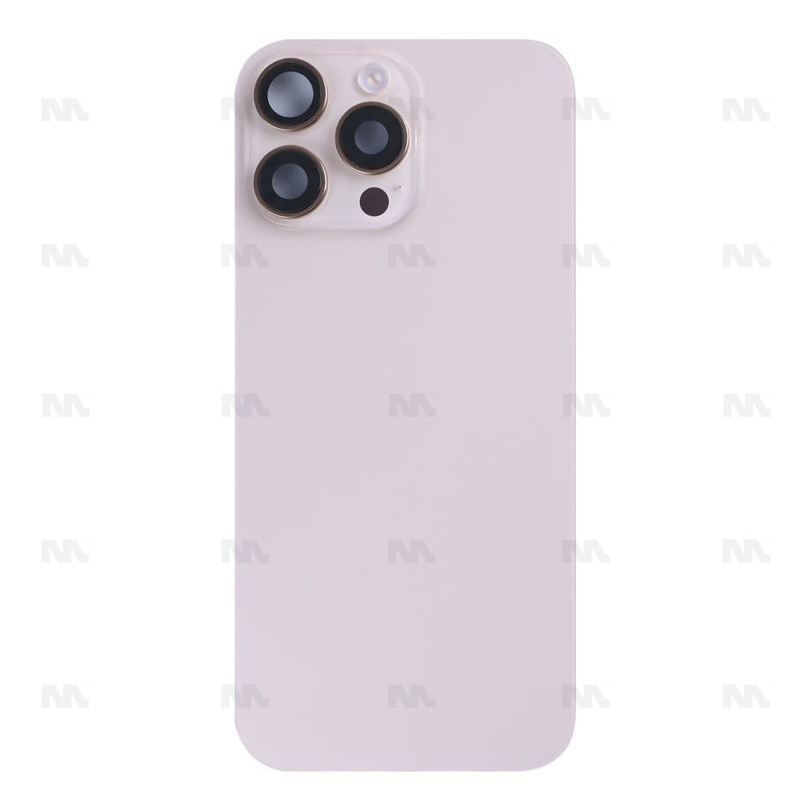 Vitre Arrière avec NFC, cadre d'appareil photo agrandi pour Apple iPhone 16 Pro - Titane désert reconditionné