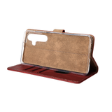 Bibliothèque Rixus pour Samsung Galaxy S23 FE Rouge foncé