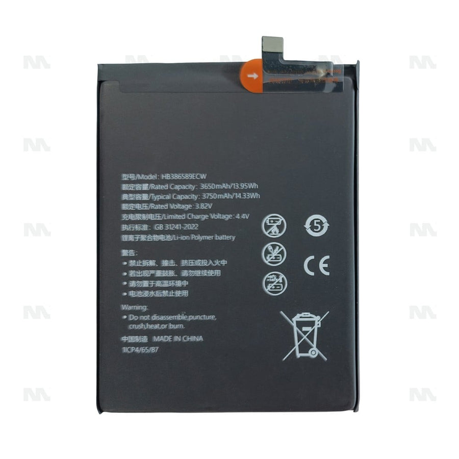 Batterie Huawei Honor 20, Play, View 10, P10 Plus, Mate 20 Lite, Nova 3, Nova 5T, 8X (HB386589ECW) - OEM