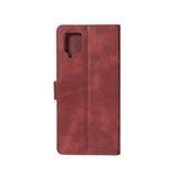 Rixus Bookcase pour Samsung Galaxy A22 4G Rouge foncé