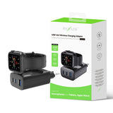 Bloc de recharge Rixus RXHC40 43 W pour Apple iWatch, iPhone, Airpods Noir