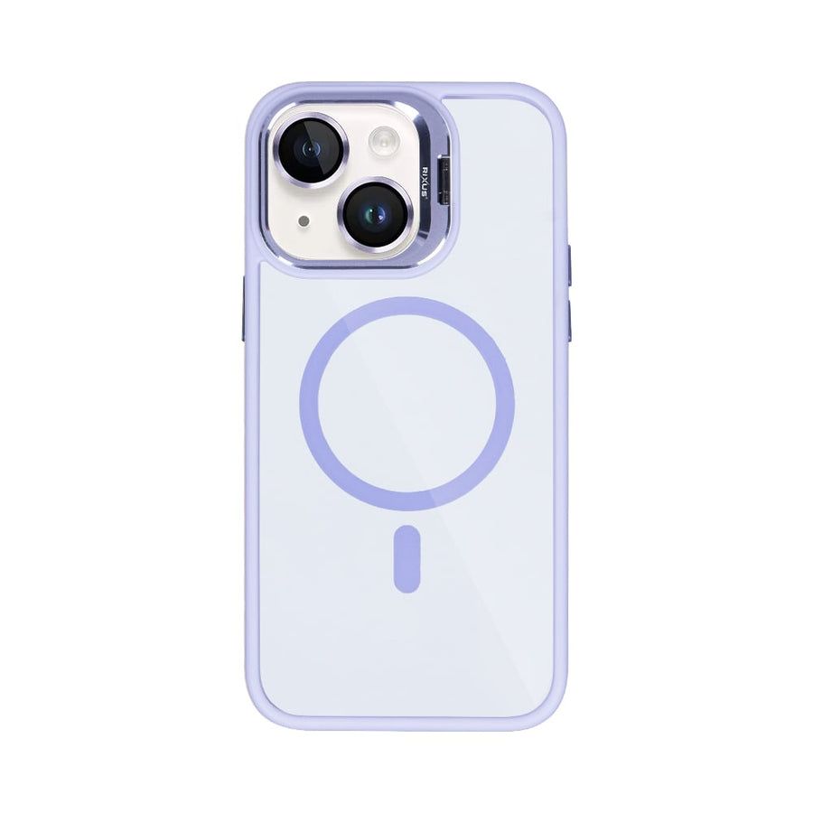 Étui Rixus Classic 03 avec MagSafe pour Apple iPhone 13 violet clair