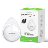 Tracker certifié Apple MFi Rixus Rix Tag Compatible avec Apple Find My (iOS uniquement) Blanc