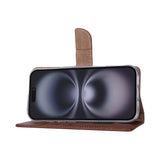 Rixus Bookcase pour Apple iPhone 17 Marron