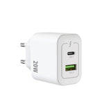 Adaptateur secteur Rixus RXHC20 USB-C, USB-A 20 W blanc