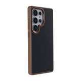 Coque Mag Carbon avec MagSafe pour Samsung Galaxy S25 Ultra - Marron