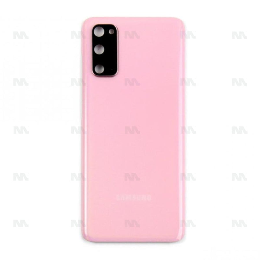 Vitre arrière avec objectif pour Samsung Galaxy S20 G980F, S20 G981B – Rose nuage – Original