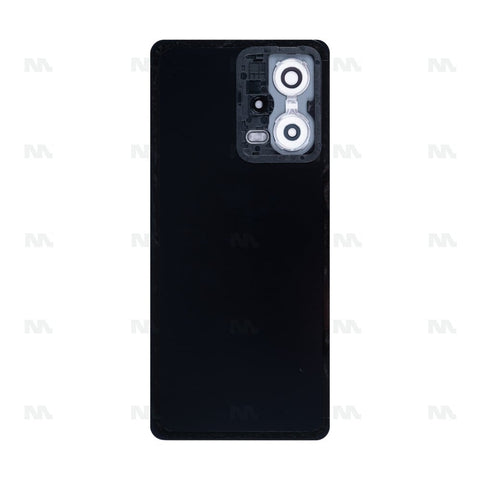 Vitre arrière pour Xiaomi Redmi Note 12 Pro 5G avec objectif, noir onyx, OEM