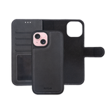Portefeuille magnétique amovible Rixus Duo pour Apple iPhone 16 Noir