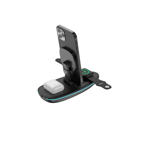 Station de recharge sans fil pliable 3 en 1 Rixus RXWC43