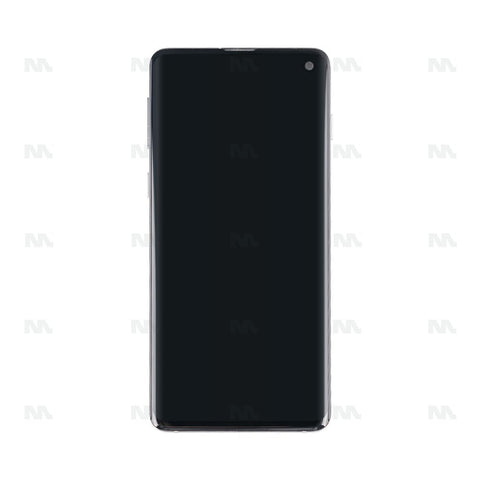 Chassis + Ecran Original Reconditionné + Vitre pour Samsung Galaxy S10 G973F - Prism White
