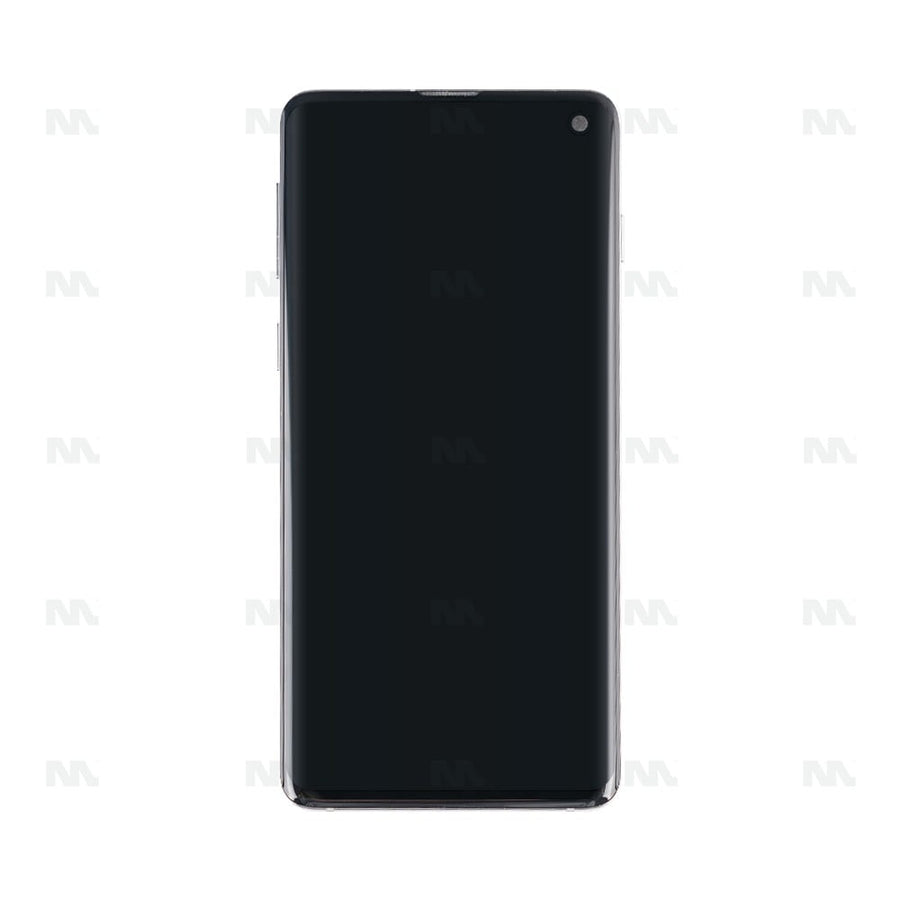 Chassis + Ecran Original Reconditionné + Vitre pour Samsung Galaxy S10 G973F - Prism White