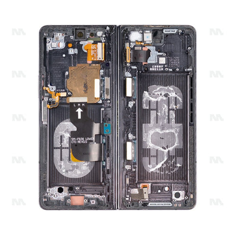 Chassis + Ecran Original Reconditionné + Vitre pour Samsung Galaxy Z Fold4 F936B - Phantom Black