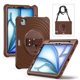 Étui antichoc Rixus RXTC08 pour Apple iPad Pro 13 pouces (2024) Chocolat