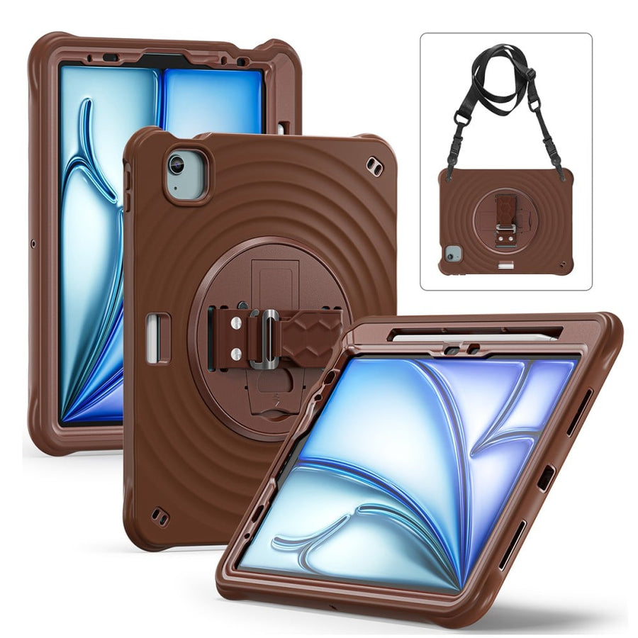 Étui antichoc Rixus RXTC08 pour Apple iPad Pro 13 pouces (2024) Chocolat