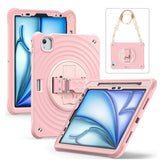 Étui antichoc Rixus RXTC08 pour Apple iPad 7, 8, 9 10,2 pouces (2019, 2020, 2021) Rose cerisier