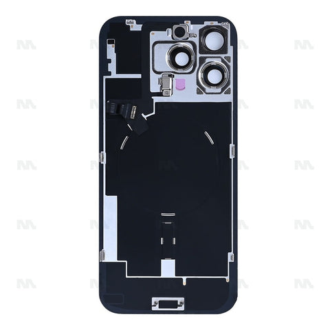 Vitre Arrière avec NFC, cadre d'appareil photo agrandi pour Apple iPhone 16 Pro Max - Titane blanc reconditionné