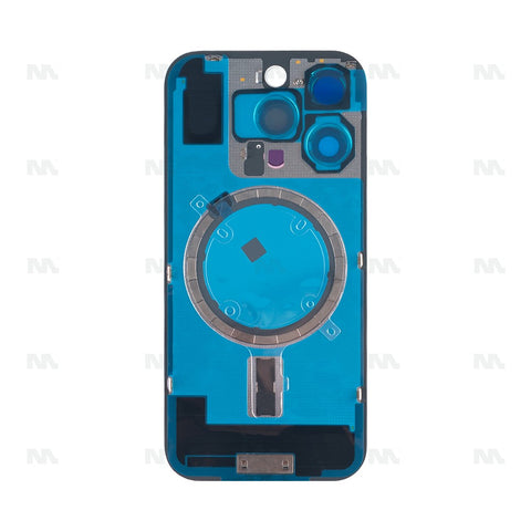 Verre arrière - sans NFC - cadre photo agrandi - titane - Compatible pour Apple iPhone 16 Pro - Blanc