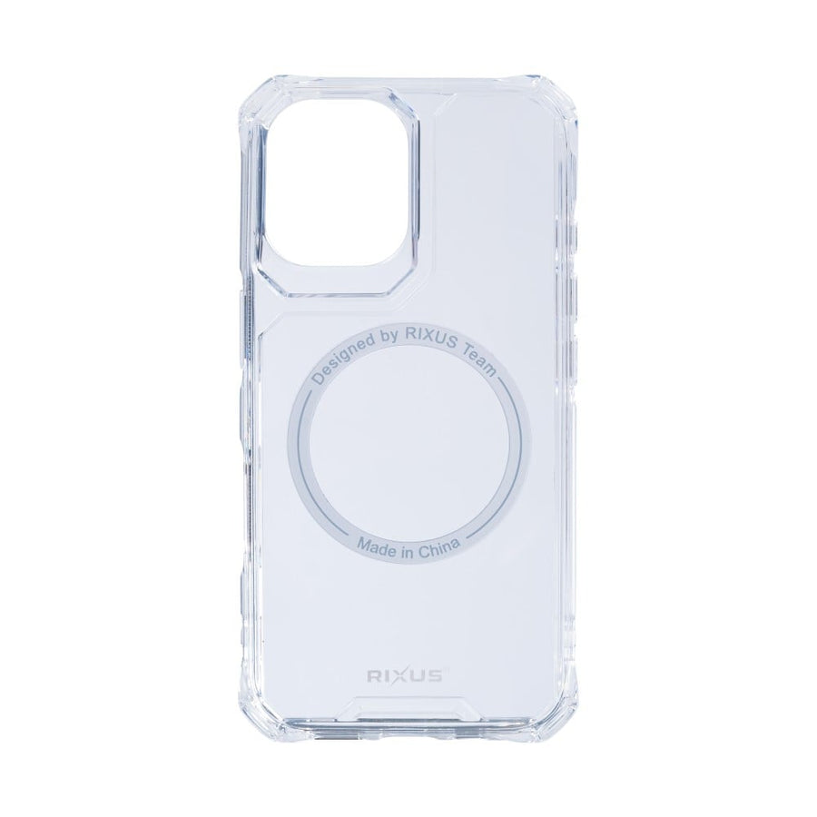 Étui antichoc Rixus Armor-X avec MagSafe pour Apple iPhone 16 Plus transparent