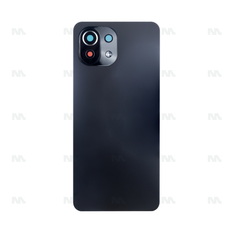 Vitre arrière pour Xiaomi Mi 11 Lite avec objectif Boba Black OEM
