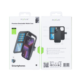 Portefeuille magnétique amovible Rixus Duo pour Samsung Galaxy S24 Plus Noir
