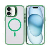 Étui Rixus Classic 03 avec MagSafe pour Apple iPhone 16 Plus vert clair