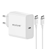 Chargeur universel USB-C Rixus RXLC26 blanc